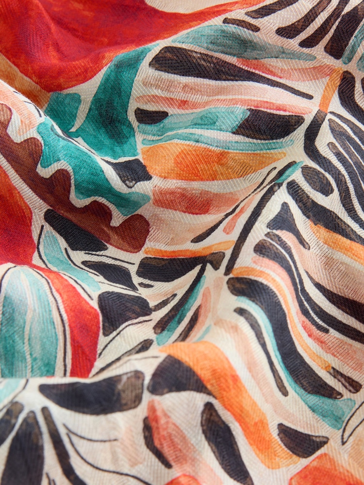 Rust Red Palazzo Wide Leg Trousers - Image 8 of 8