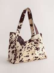 Nothing Ordinary Animal Cowhide Oversized Shopper Bag - Image 1 of 5