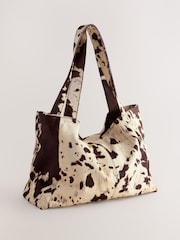 Nothing Ordinary Animal Cowhide Oversized Shopper Bag - Image 2 of 5