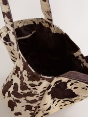 Nothing Ordinary Animal Cowhide Oversized Shopper Bag - Image 5 of 5