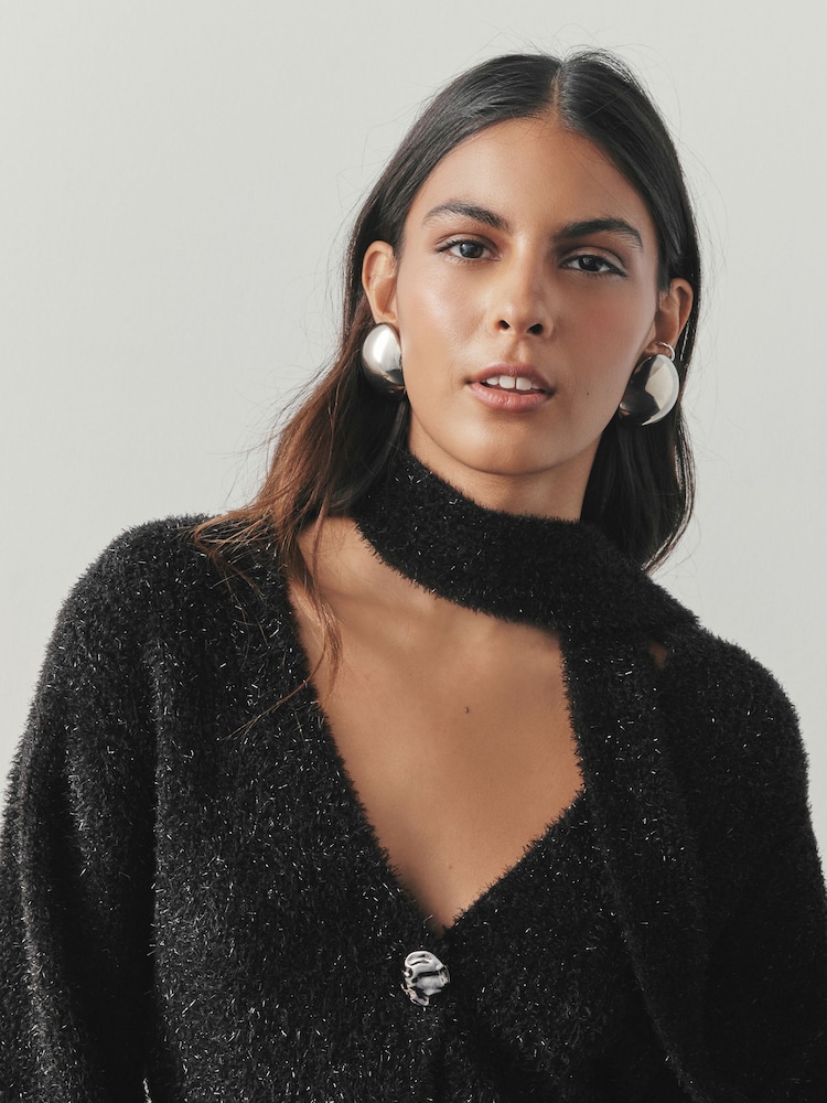 Nothing Ordinary Black Cardigan - Image 2 of 10
