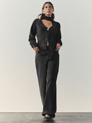 Nothing Ordinary Black Cardigan - Image 3 of 10