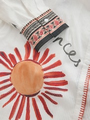 White Ground Beach Shirt Cover-Up - Image 3 of 3