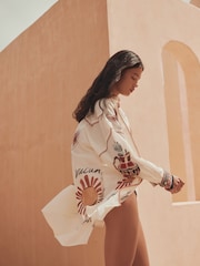 Ақ топырақ - Жағажайға арналған жабық жейде - 10суретінің 5 суреті