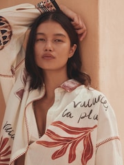 Ақ топырақ - Жағажайға арналған жабық жейде - 10суретінің 6 суреті