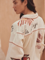 Ақ топырақ - Жағажайға арналған жабық жейде - 10суретінің 7 суреті