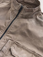 Beige Zip Through Shacket - Image 3 of 5