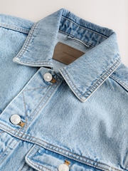 Efekt sprania - Denim Button Through Jacket - Obraz 4 z 4