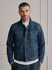Blue Signature Denim Jacket - Image 1 of 12