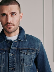 Blue Signature Denim Jacket - Image 5 of 12