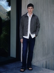 Blue Gingham Shacket - Image 2 of 11