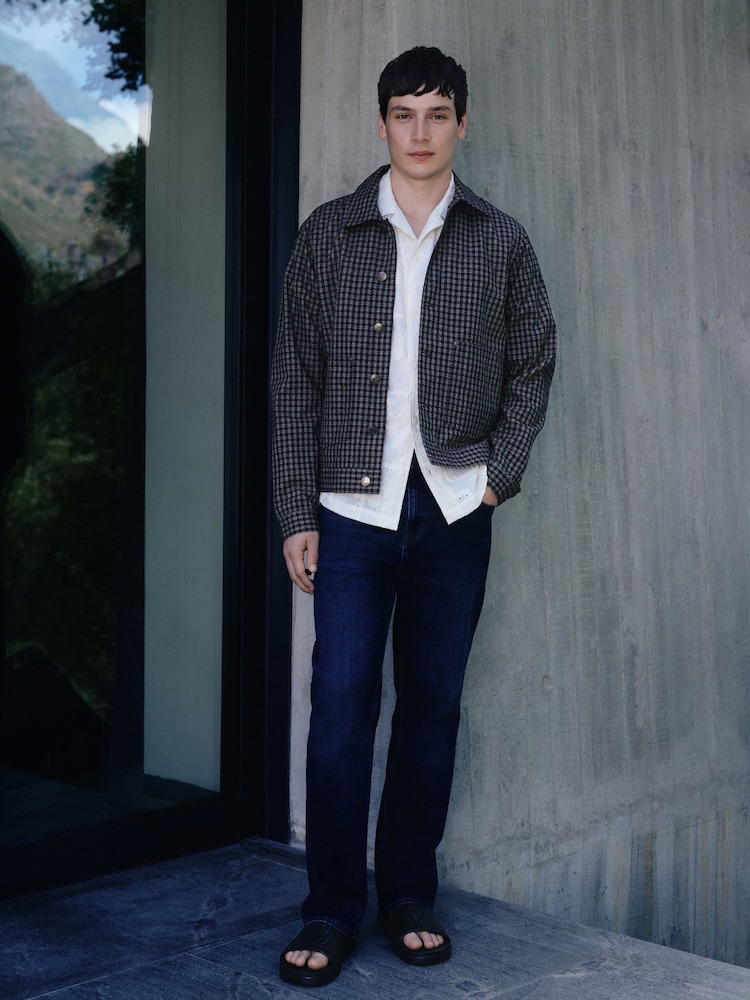 Blue Gingham Shacket - Image 2 of 11