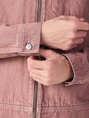 Pink Denim Hooded Zip Through Jacket - Image 5 of 12