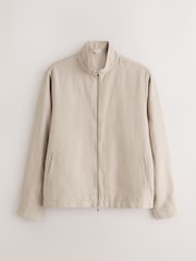 Stone N. Premium Linen Harrington Jacket - Image 13 of 19