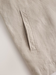 Stone N. Premium Linen Harrington Jacket - Image 15 of 19