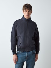 Navy Blue Shower Resistant Harrington Jacket - Image 2 of 8