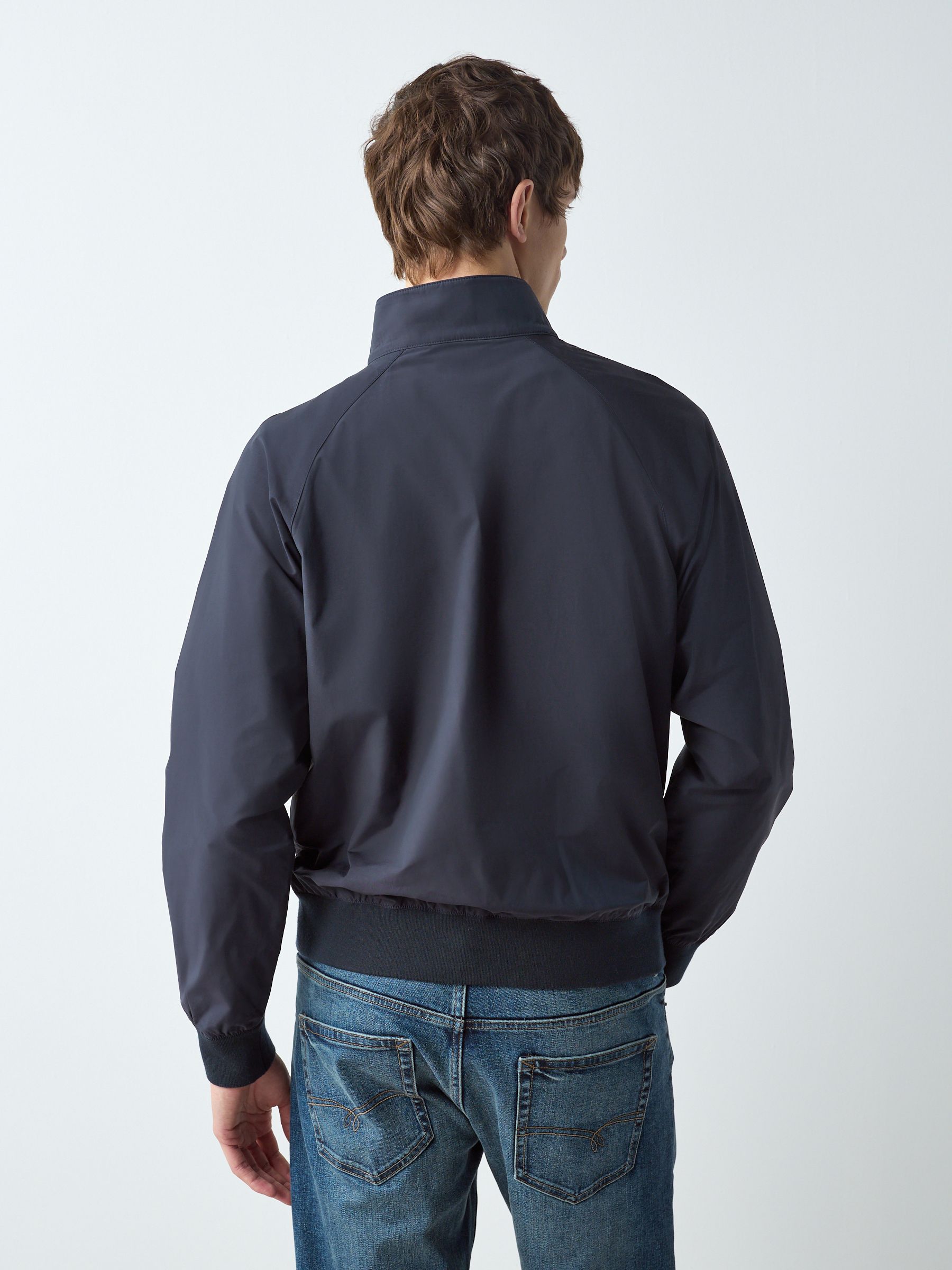 Buy Navy Blue Shower Resistant Harrington Jacket from Next USA