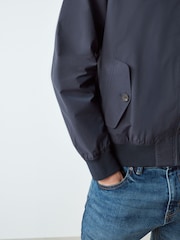 Navy Blue Shower Resistant Harrington Jacket - Image 7 of 8