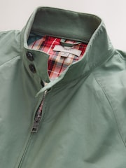 Sage Green Shower Resistant Harrington Jacket - Image 10 of 12