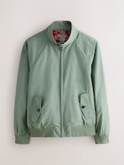 Sage Green Shower Resistant Harrington Jacket - Image 8 of 12