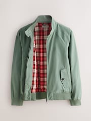 Sage Green Shower Resistant Harrington Jacket - Image 9 of 12