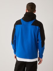 Blue/Black Shower Resistant Anorak Colourblock Jacket - Image 3 of 5