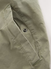 Khaki Green Casual Bomber Jacket - Image 11 of 12