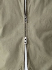 Khaki Green Casual Bomber Jacket - Image 7 of 12