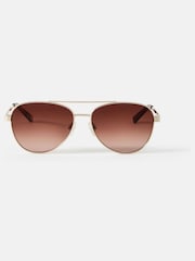 Mint Velvet Gold Tone Gradient Sunglasses - Imagen 1 de 4