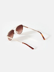 Mint Velvet Gold Tone Gradient Sunglasses - Imagen 2 de 4