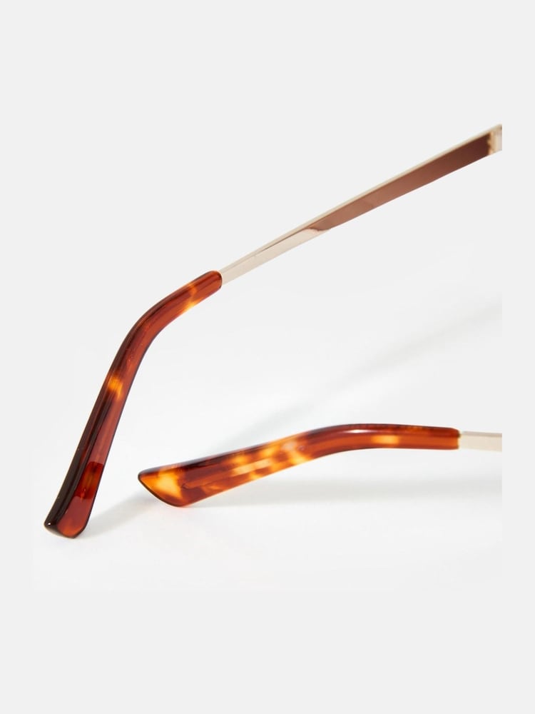 Mint Velvet Brown Gold Tone Gradient Sunglasses - Image 3 of 4