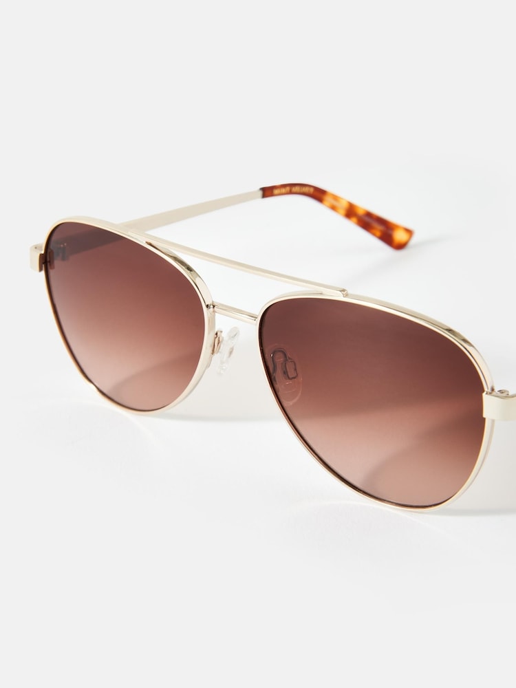 Mint Velvet Gold Tone Gradient Sunglasses - Imagen 4 de 4
