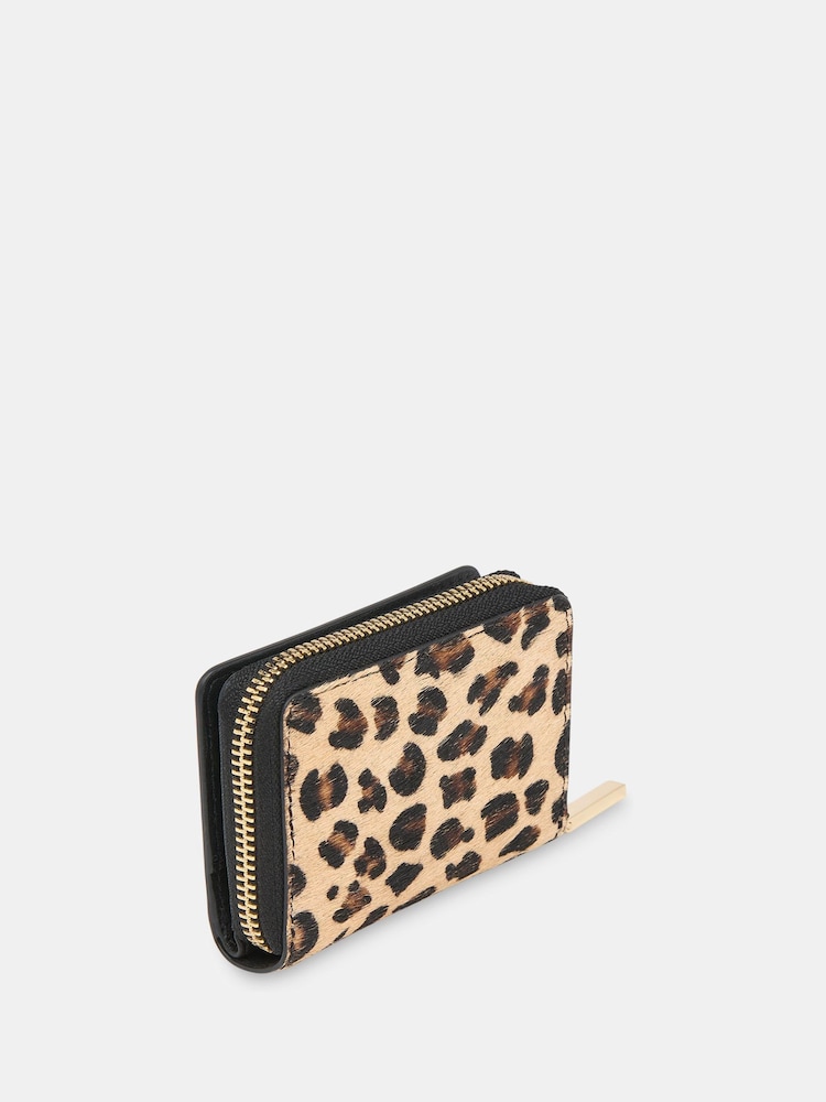 Whistles Leopard Print Koa Compact Purse - Bild 2 von 4