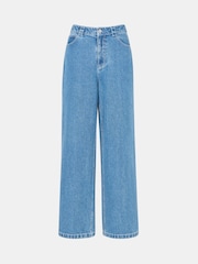 Whistles Blue Relaxed 100% Cotton Straight Leg Jeans - Image 5 of 5
