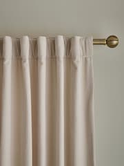 Loxley Chenille Panelled Multi Way Header Lined Curtains - 圖片 3/5
