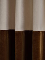 Loxley Chenille Panelled Multi Way Header Lined Curtains - 圖片 4/5