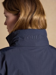 Joules Official Badminton Navy Funnel Neck Coat - Image 14 of 18