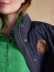 Joules Official Badminton Navy Funnel Neck Coat - Image 4 of 13