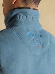 Blau - Joules Official Badminton Heritage Fleece Gilet - Bild 11 von 13