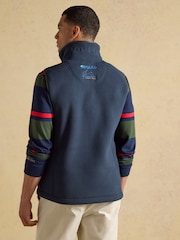 Joules Official Badminton Navy Blue Heritage Fleece Gilet - Image 2 of 11