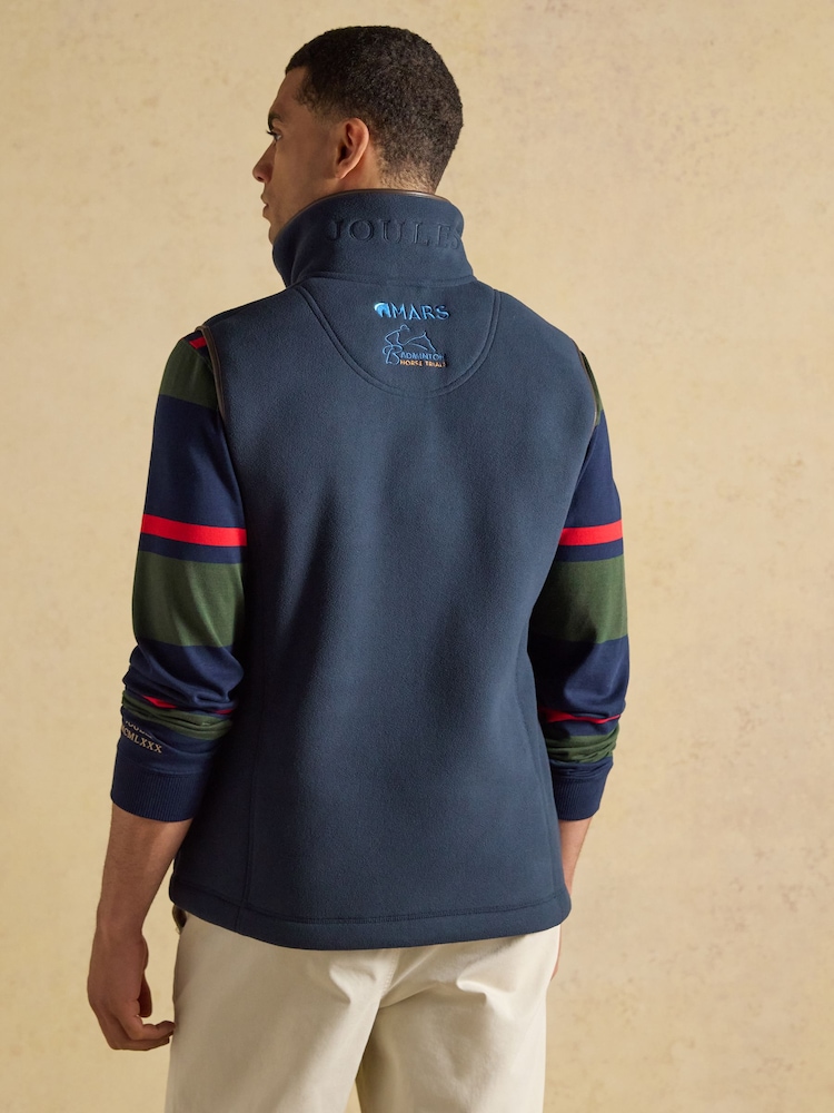 Joules Official Badminton Navy Blue Heritage Fleece Gilet - Image 2 of 11 Joules Official Badminton Navy Blue Heritage Fleece Gilet - Image 2 of 11
