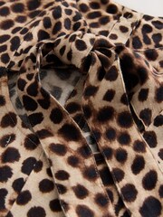 Leopard Print Button Down Midi Dress - Image 7 of 7