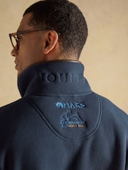 Joules Official Badminton Navy Heritage Zip Up Fleece - Image 10 of 12