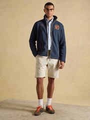 Joules Official Badminton Navy Heritage Zip Up Fleece - Image 3 of 12
