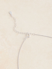 Silver Tone Sterling Heart Charm Necklace - Image 4 of 4