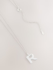 Silver Tone Sterling Initial Necklace - Image 11 of 12