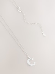 Silver Tone Sterling Initial Necklace - Image 4 of 12