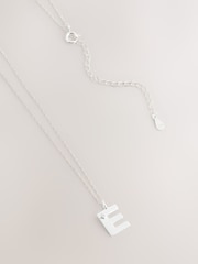Silver Tone Sterling Initial Necklace - Image 5 of 12