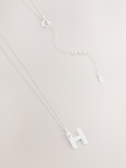 Silver Tone Sterling Initial Necklace - Image 6 of 12