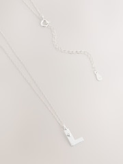 Silver Tone Sterling Initial Necklace - Image 8 of 12